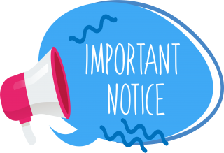 important notice megaphone